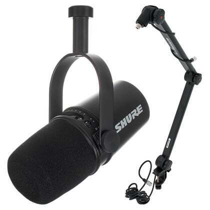 Динамический микрофон Shure MV 7 Black Stand Bundle