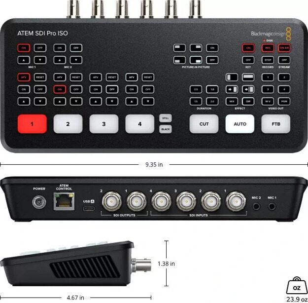 Видеомикшер Blackmagic ATEM SDI Pro ISO Switcher