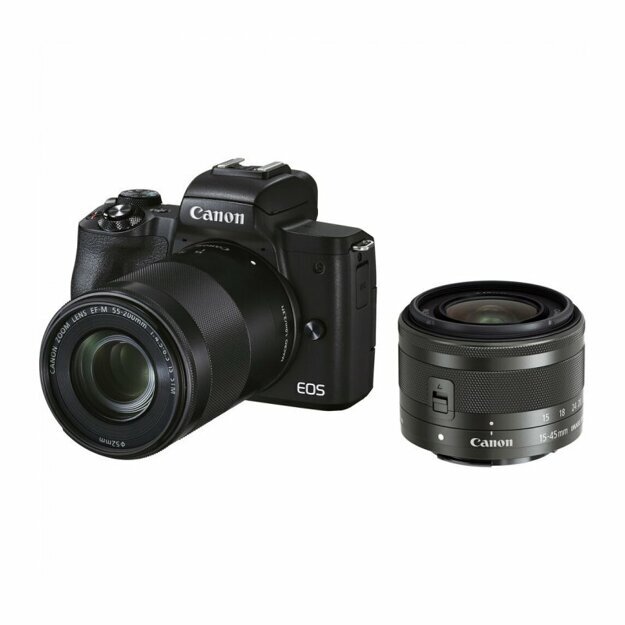 Цифровая фотокамера Canon EOS M50 Mark II Kit EF-M 15-45mm f/3.5-6.3 IS STM+55-200