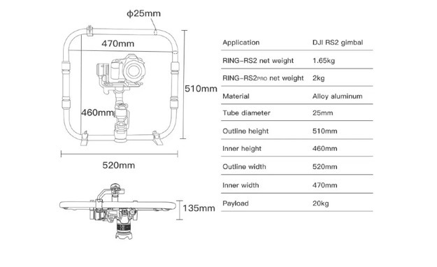 Кольцевой хват DigitalFoto RING-RS2 PRO для DJI RS 2