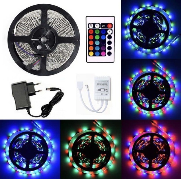 Светодиодная водонепроницаемая лента RGB 5050 LED, 5 метров