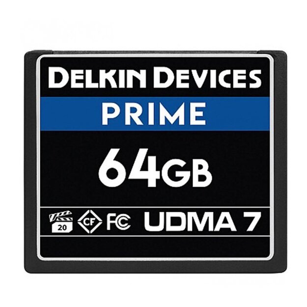 Карта памяти Delkin Devices Prime CF 64GB UDMA7 1050X (DDCFB105064G)