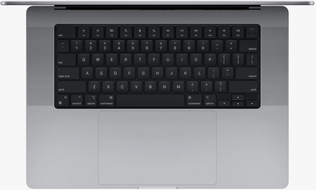 16" Ноутбук MacBook Pro 16 2023 Space Gray (34562234, Apple M2 Pro, RAM 16ГБ,SSD 512ГБ, Apple M2 19-Core GPU, MacOS)