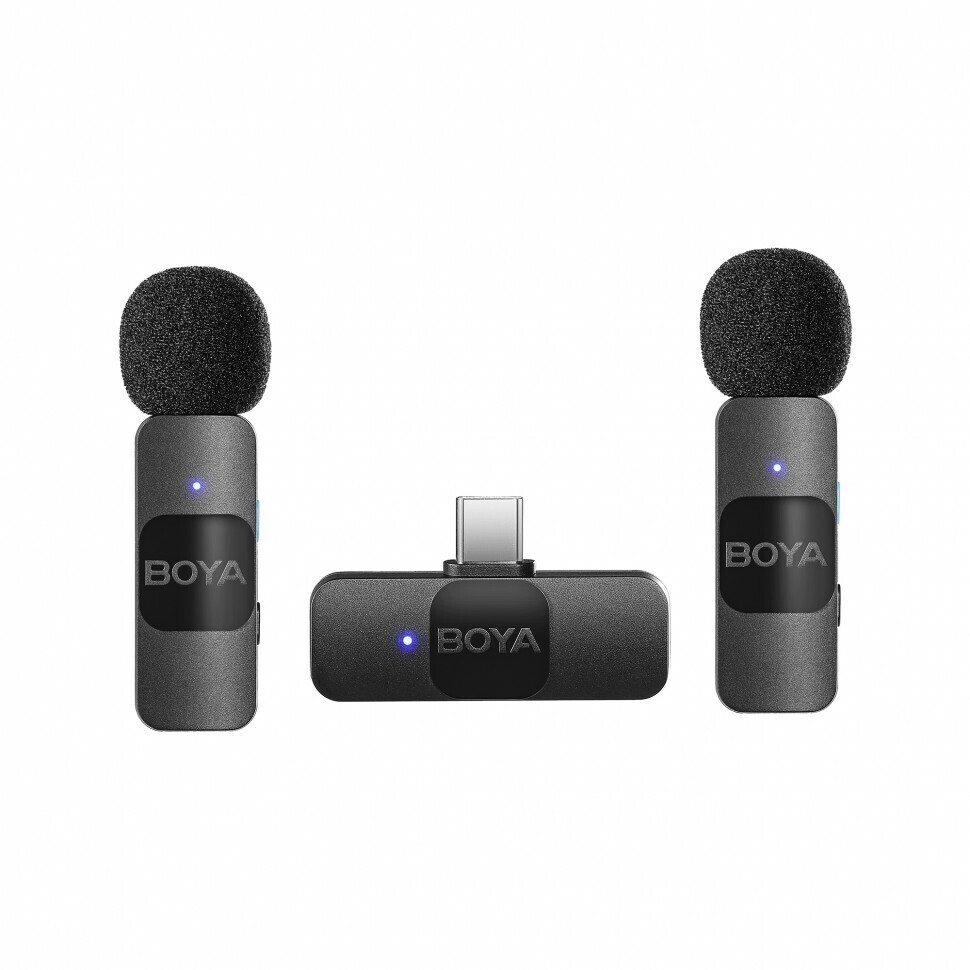 BOYA BY-V20 USB-C Ультракомпактная беспроводная микрофонная система 2,4 ГГц  - Купить в Москве