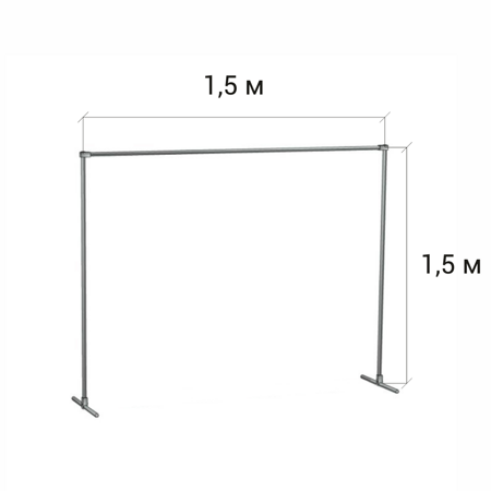 Стойка для баннера (П-образная) 1,5 м. / 1,5 м.