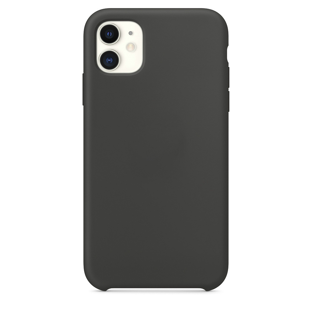 Чехол Apple Silicone Case для iPhone 11 серо-синий - Купить в Москве