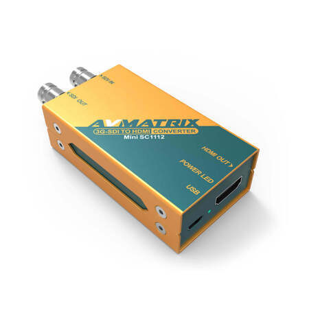 Конвертер AVMATRIX Mini SC1112 преобразования 3G-SDI в HDMI