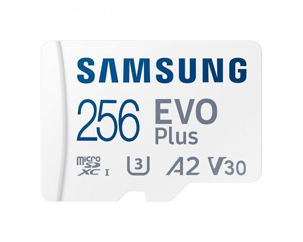 Карта памяти Samsung 256GB microSDXC Evo Plus UHS-I, U3, V30, A2 130MB/s (MB-MC256KA/RU)