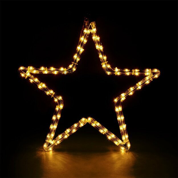 Фигура светодиодная  Звезда  96 теплых LED, 56см