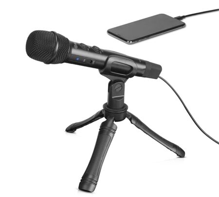 BY-HM2 Вокальный цифровой конденсаторный микрофон для смартфона