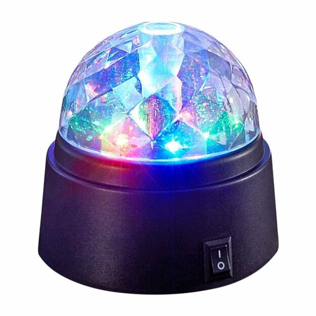 Шар  Диско , 6 разноцветных LED ламп, 9x9 см, 3xАА