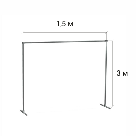 Стойка для баннера (П-образная) 1,5 м. / 3 м.