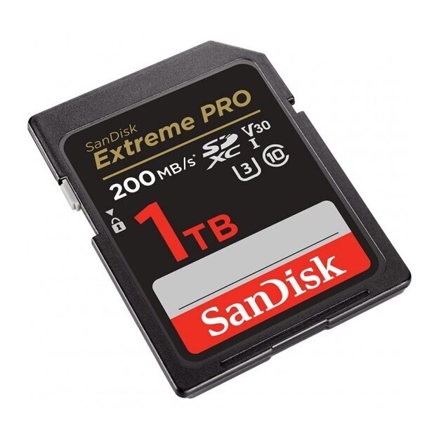 Карта памяти SanDisk Extreme Pro SDXC UHS-I Class 3 V30 200/140 MB/s 1Tb SDSDXXD-1T00-GN4IN