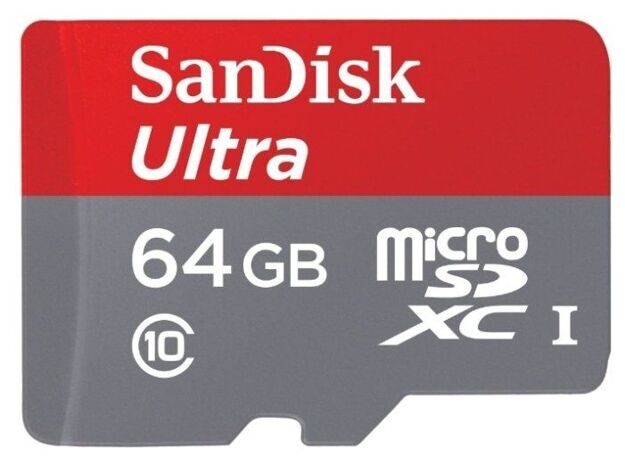 Карта памяти 64Gb - SanDisk Ultra microSD Class 10